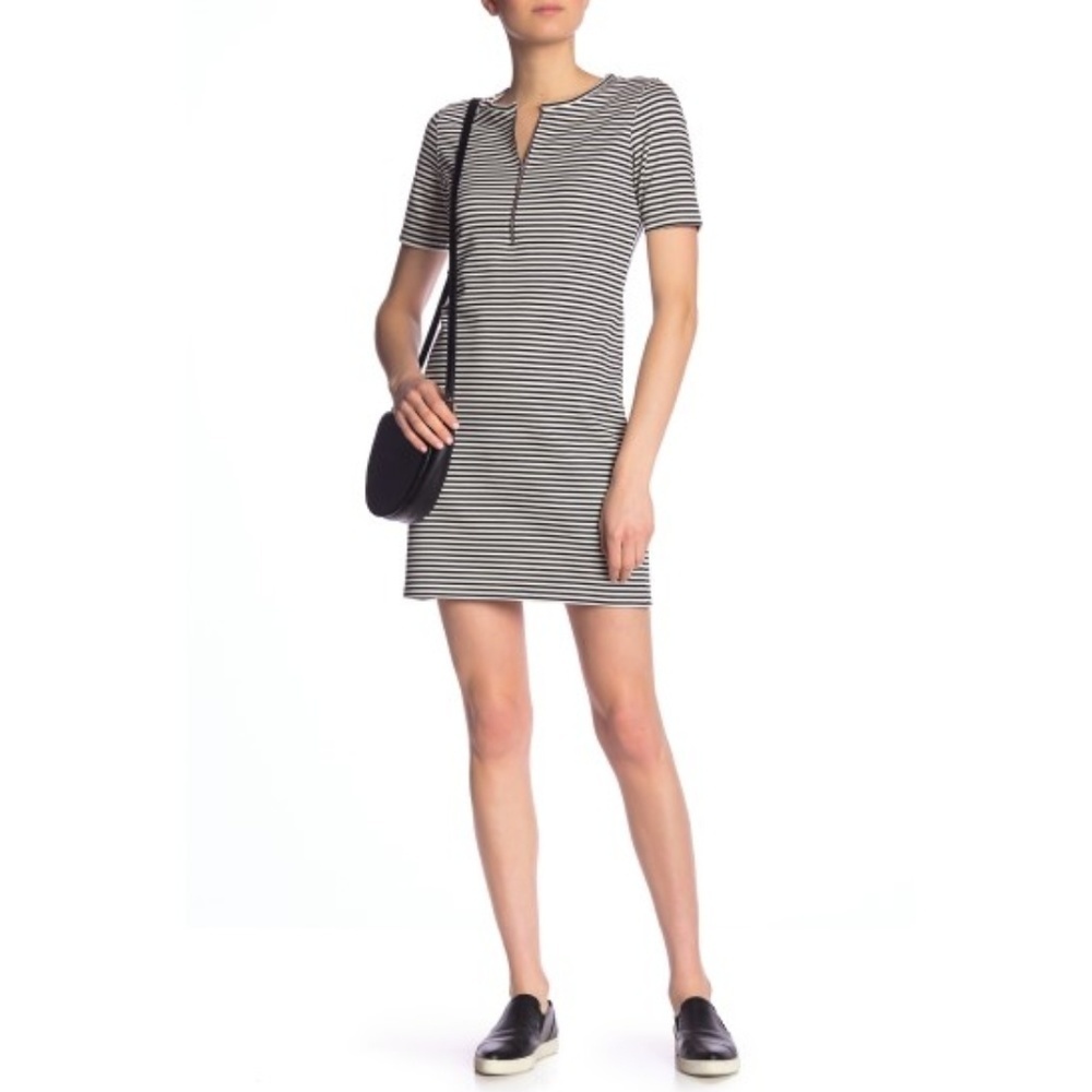Current/Elliott The Leighton Dress, Compact Stripe